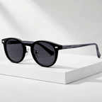 SIENNA DRIFT | Wood-Tone Acetate Sunglasses | UV400 Rounded