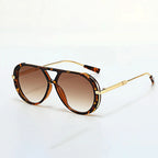 PRIMAL SAVAGE | Tiger Stripe Aviator Sunglasses | UV400 Gold