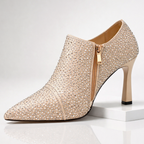 Seraphina Rhinestone Kitten Heels