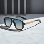KAIRO CIPHER | Engraved Angular Sunglasses | UV400 No Logo