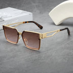 CARVER ALLOY | Oversized Alloy Square Sunglasses | UV400