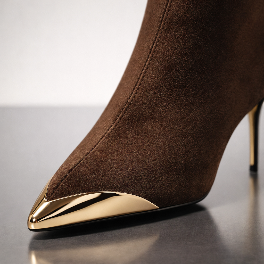 Harper Lane Gilded Suede Boots
