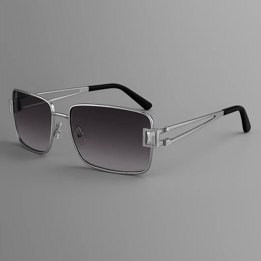 ROYAL GEM | Gem-Set Square Sunglasses | UV400 Luxury