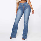 NORELLE | High-Rise Patch-Pocket Wide-Leg Jeans for Women