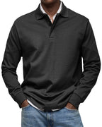 GRANT | Long Sleeve Casual Polo Shirt