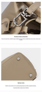 ELARA | Woven Leather Bucket Bag