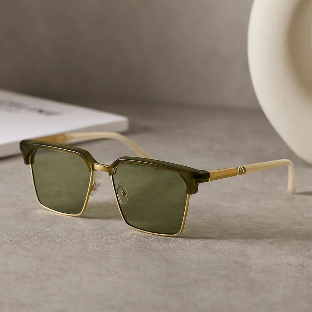 JUDE BROWLINE | Browline Square Sunglasses | UV400 Gradient