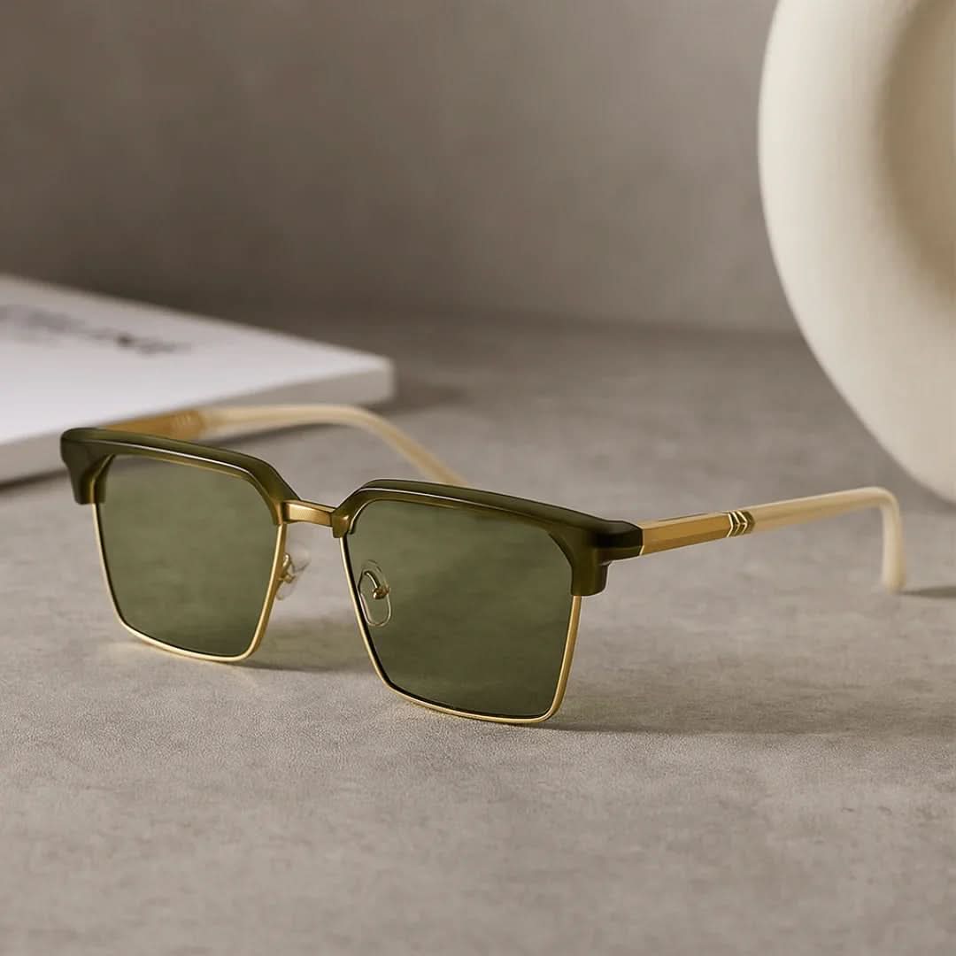 JUDE BROWLINE | Browline Square Sunglasses | UV400 Gradient