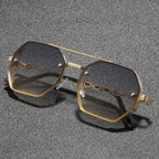 STORME CHAIN | Chain-Link Temple Octagonal Sunglasses | UV400