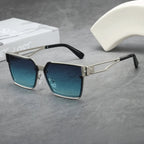 CARVER ALLOY | Oversized Alloy Square Sunglasses | UV400