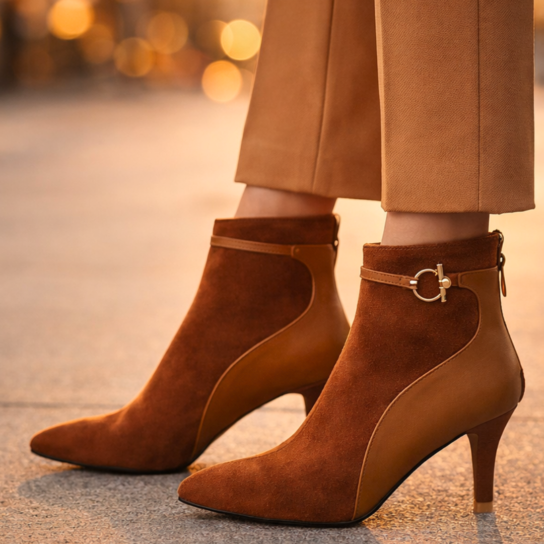 Seraphina Two-Tone Vintage Boots