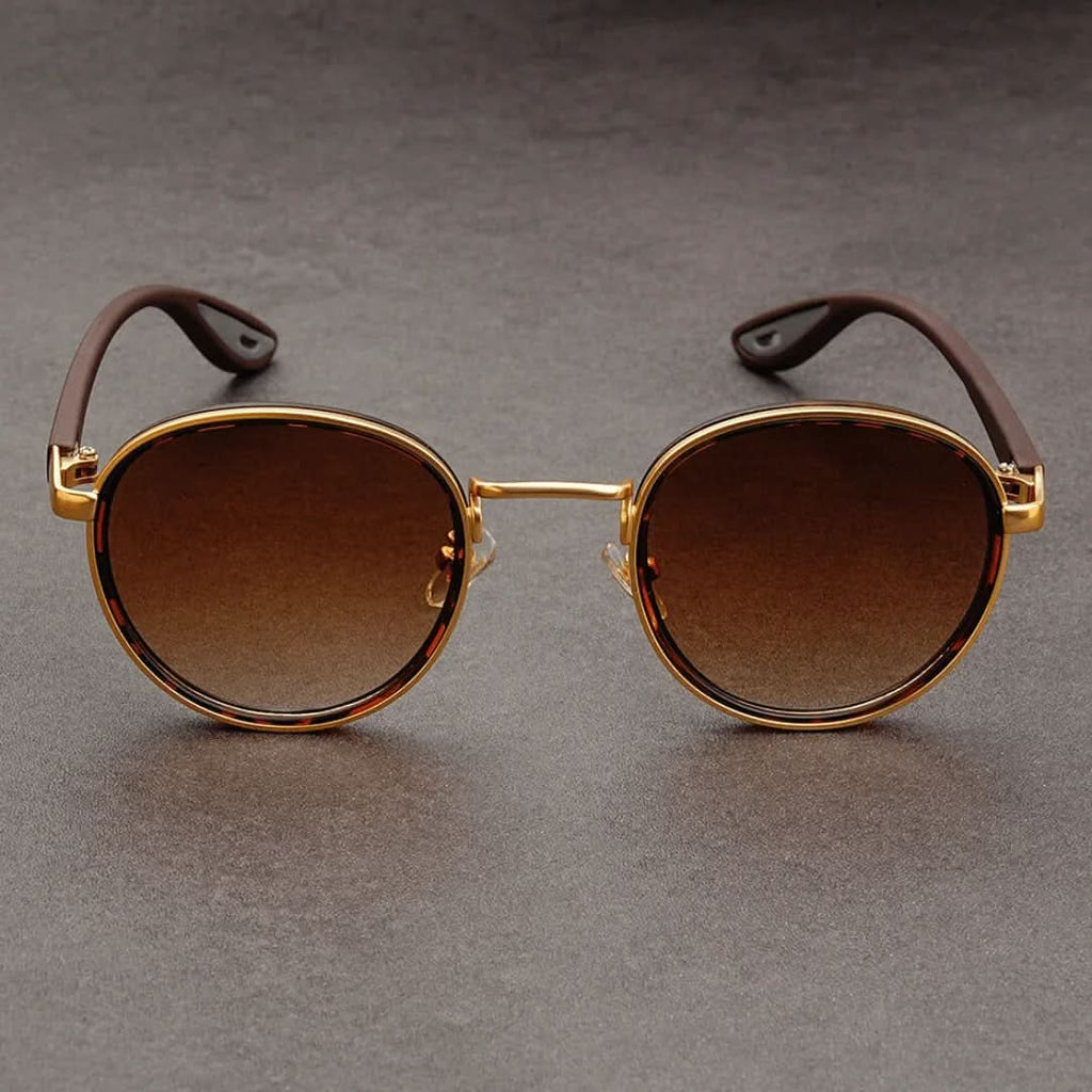 RIFT ORIGIN | Round Metal-Acetate Sunglasses | UV400