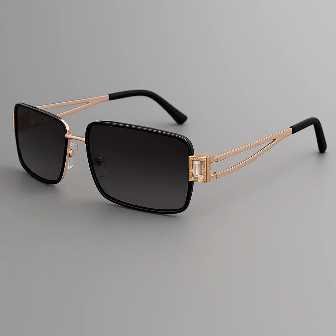 ROYAL GEM | Gem-Set Square Sunglasses | UV400 Luxury
