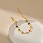 HEART-SHAPED GOLD BRACELET