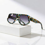 ROGUE BLOOM | Exotic Print Oversized Sunglasses | UV400