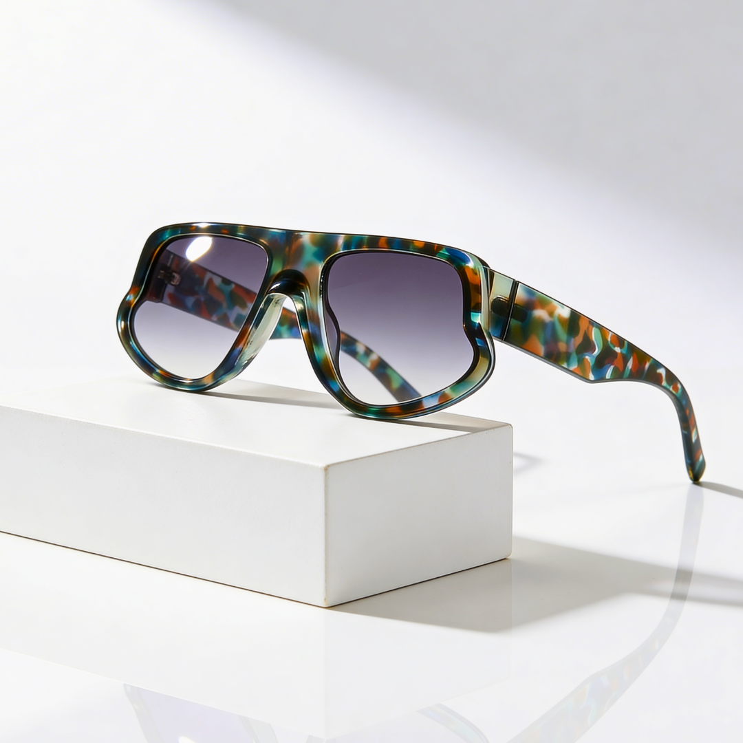 ROGUE BLOOM | Exotic Print Oversized Sunglasses | UV400