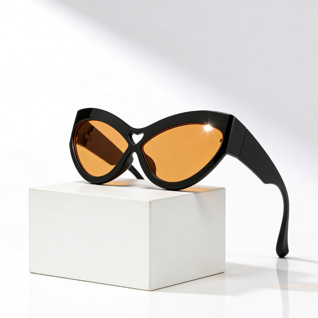 WILD KISS | Heart Cut-Out Cat Eye Sunglasses | UV400