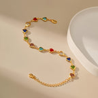 HEART-SHAPED GOLD BRACELET
