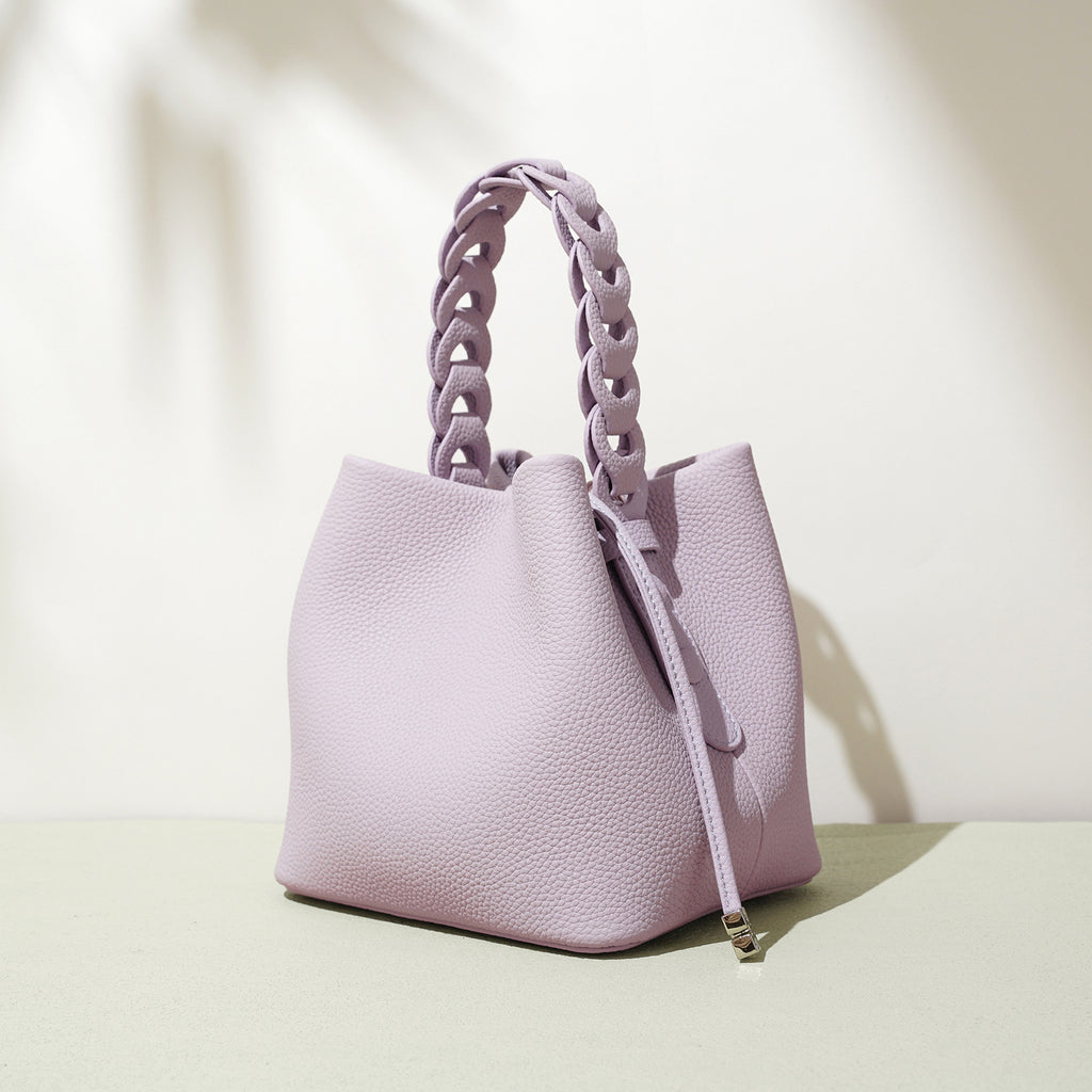 ELARA | Woven Leather Bucket Bag