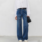 RIVA | Sculpted Stitch Straight-Leg Denim Jeans for Women