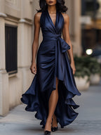 AMELYA | Evening Wrap Maxi Dress