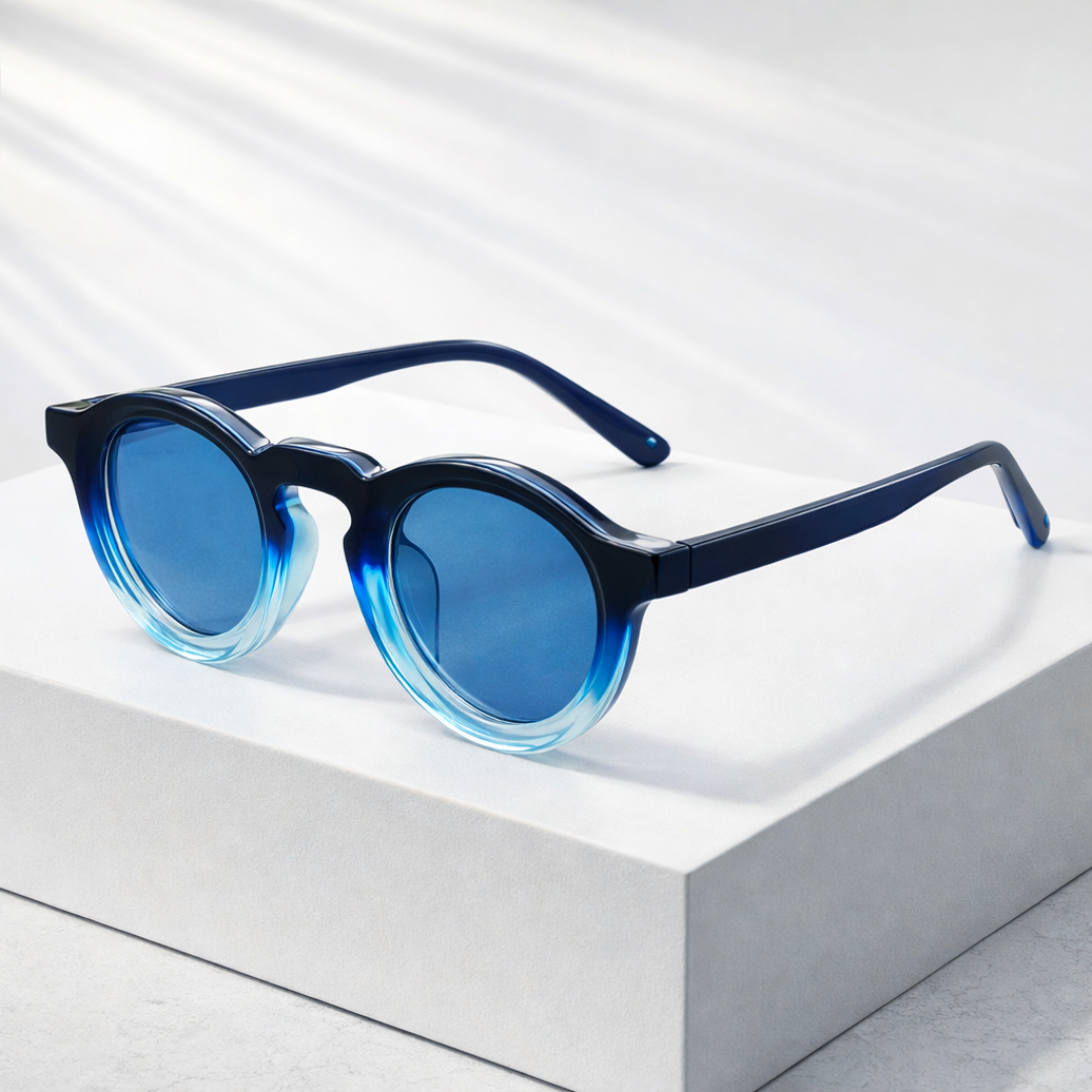 ECHO HALO | Round Bold Colorway Sunglasses | UV400 Hi-DEFF