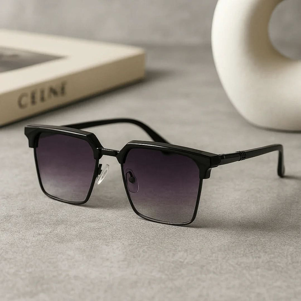 JUDE BROWLINE | Browline Square Sunglasses | UV400 Gradient
