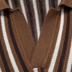 SOREN | Knit Stripe Polo – Slim Fit Short Sleeve Summer Shirt