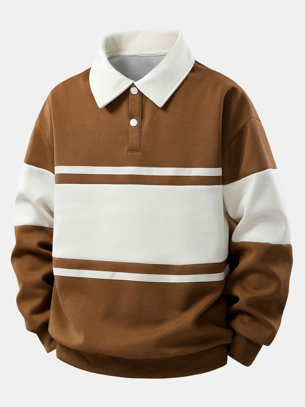 MILES | Refined Striped Polo Sweatshirt
