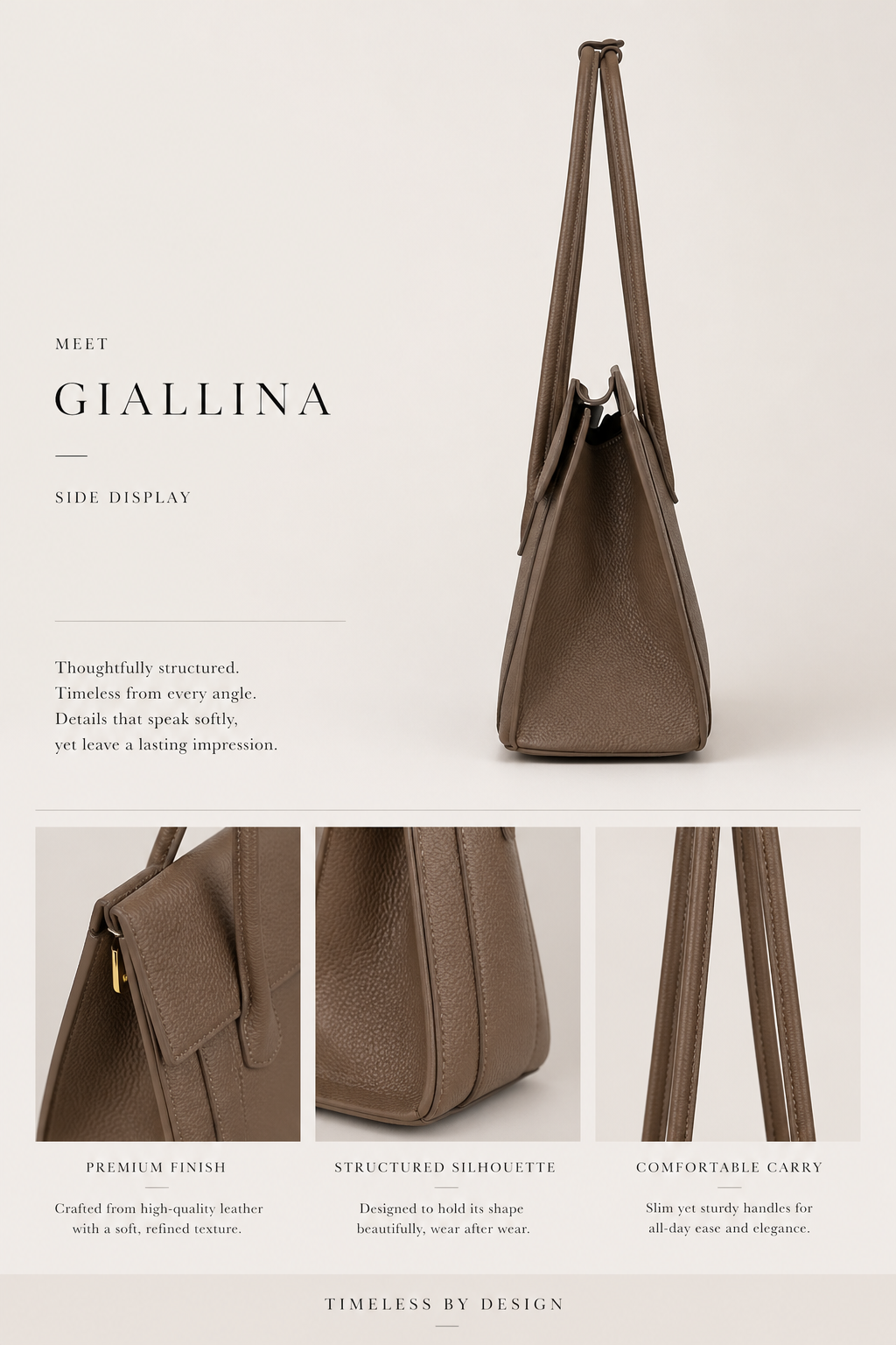 GIALLINA | Structured Leather Tote