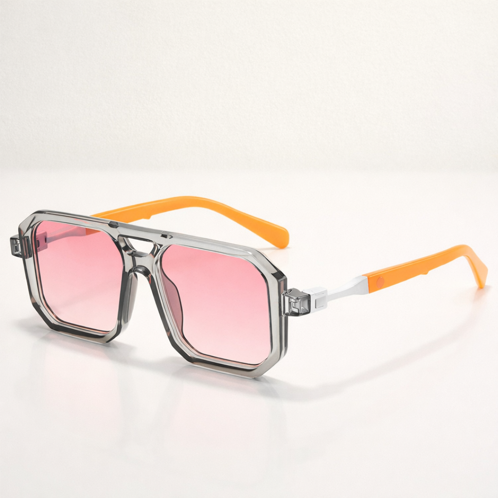 ECHO EXOTIC | Angular Color-Block Sunglasses | UV400 Tropical