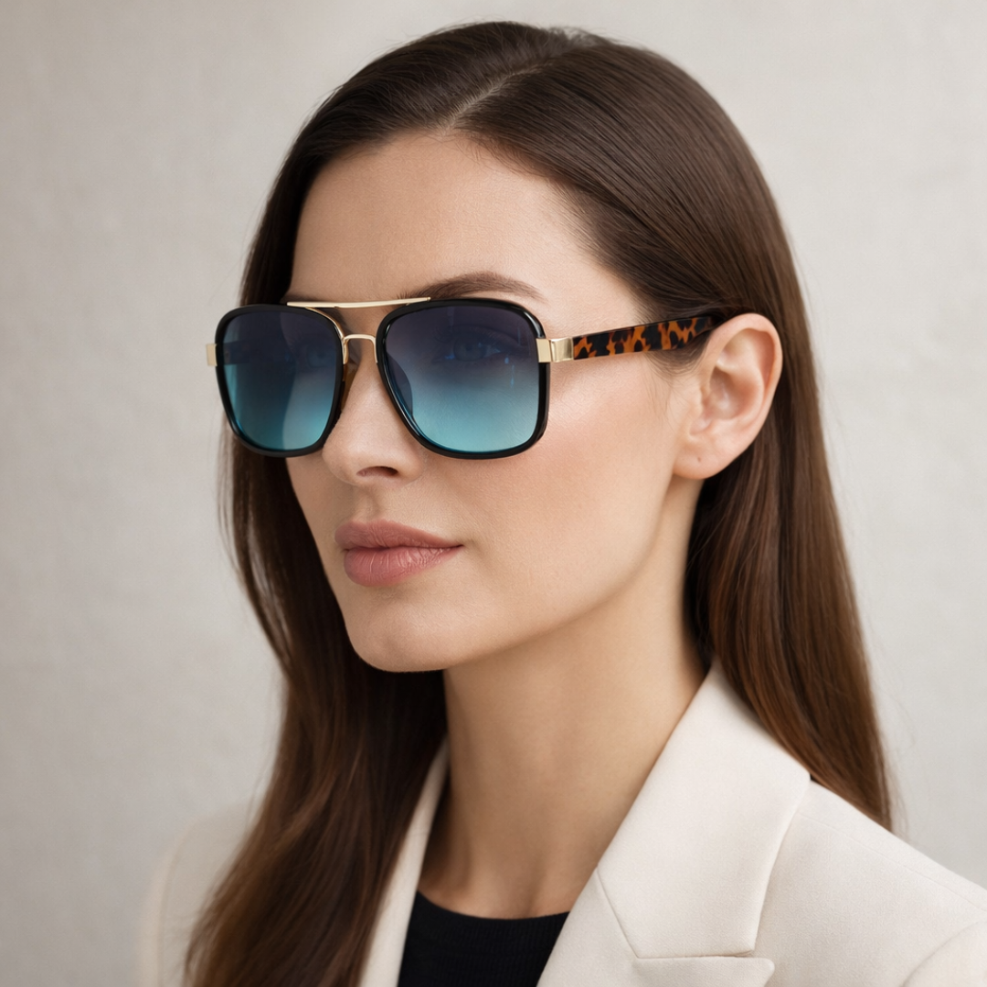 PRIMAL STRIKE | Tiger Stripe Square Sunglasses | UV400
