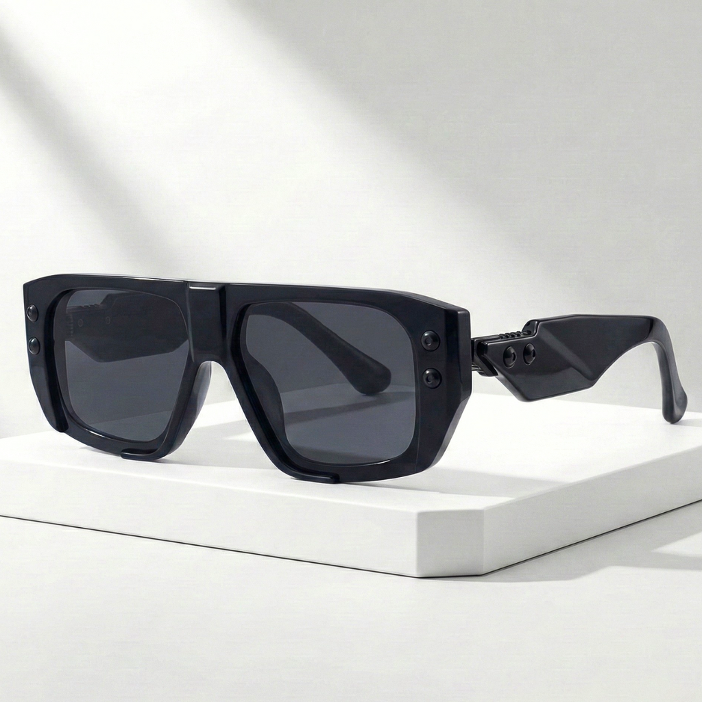 CIPHER RIVET | Oversized Rivet Polycarbonate Sunglasses | UV400