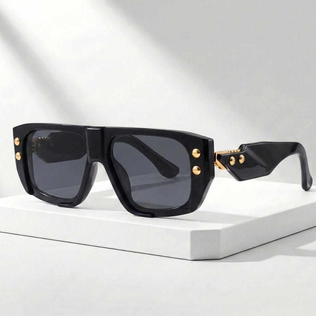 CIPHER RIVET | Oversized Rivet Polycarbonate Sunglasses | UV400