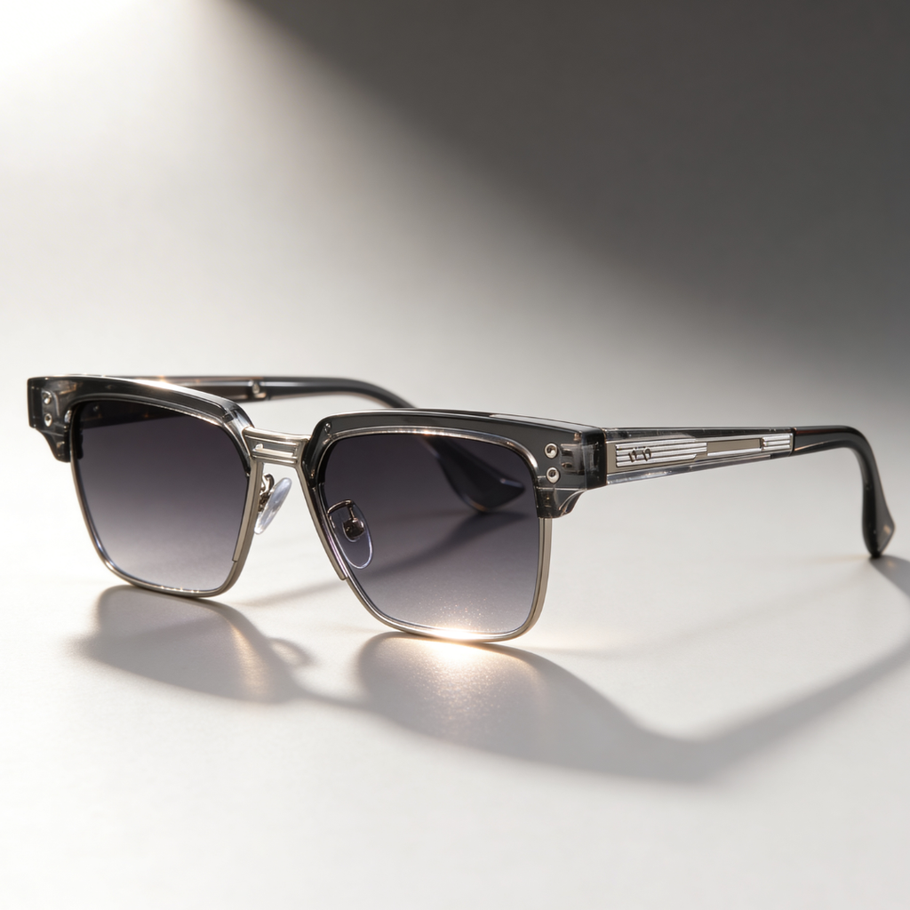 DRIFT SQUARE | Square Browline Sunglasses | UV400 Retro Modern