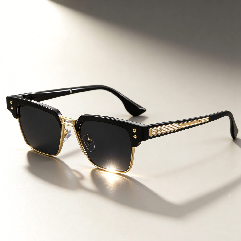 DRIFT SQUARE | Square Browline Sunglasses | UV400 Retro Modern