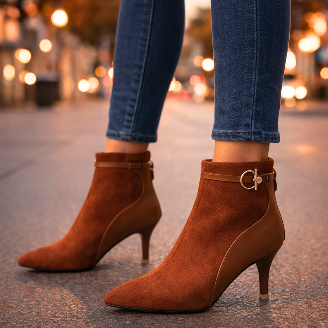 Seraphina Two-Tone Vintage Boots