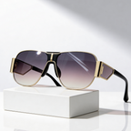 AMALFI SHIELD | Oversized Shield Aviator Sunglasses | UV400
