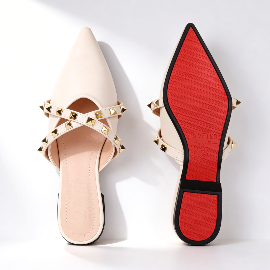 Odette Crossover Studded Sandals