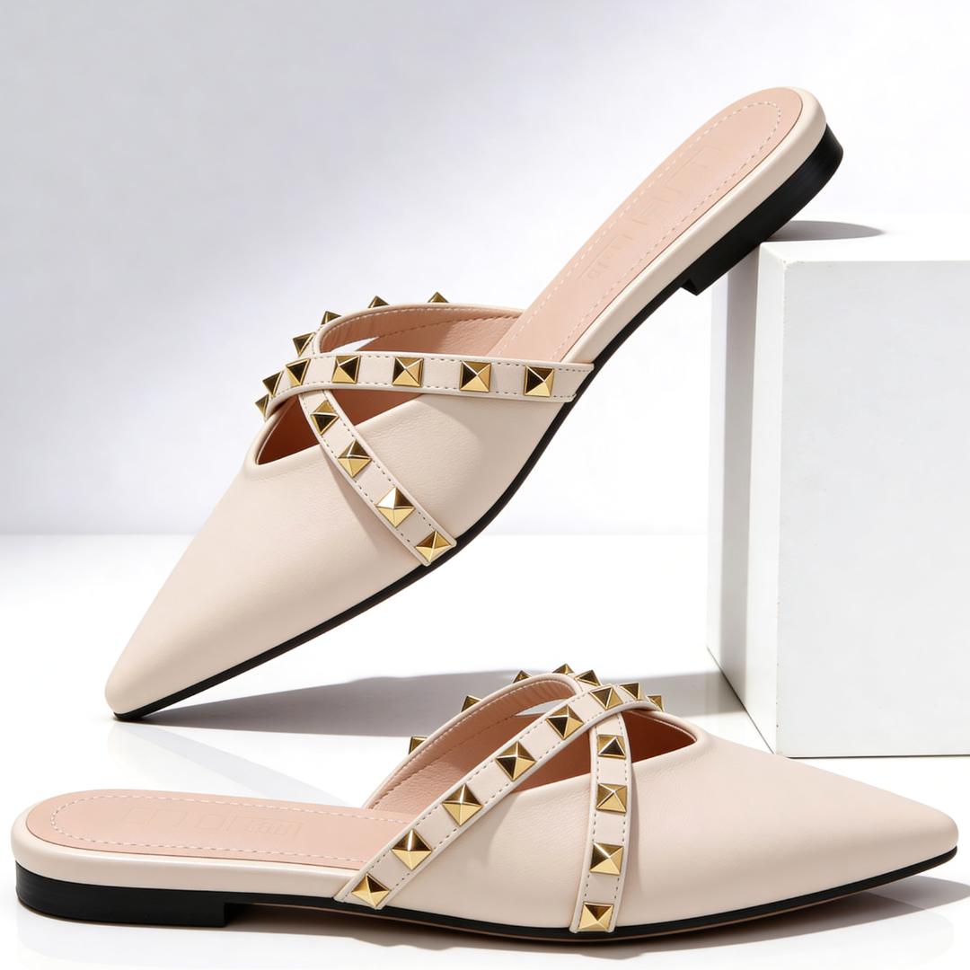 Odette Crossover Studded Sandals