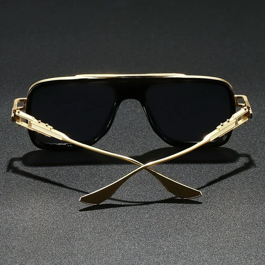 AVENTOR STEEL | Oversized Square Alloy Sunglasses | UV400