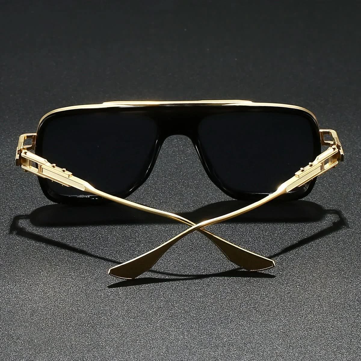 AVENTOR STEEL | Oversized Square Alloy Sunglasses | UV400