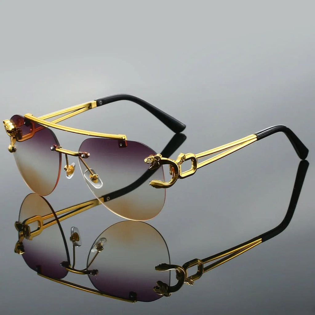FIERO GOLD | Panther Aviator Sunglasses | UV400 Gradient