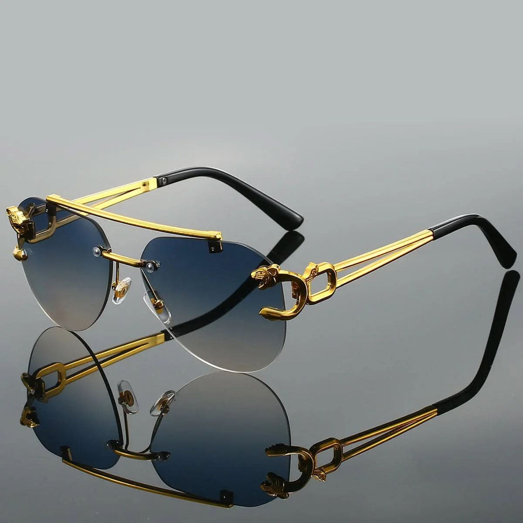 FIERO GOLD | Panther Aviator Sunglasses | UV400 Gradient