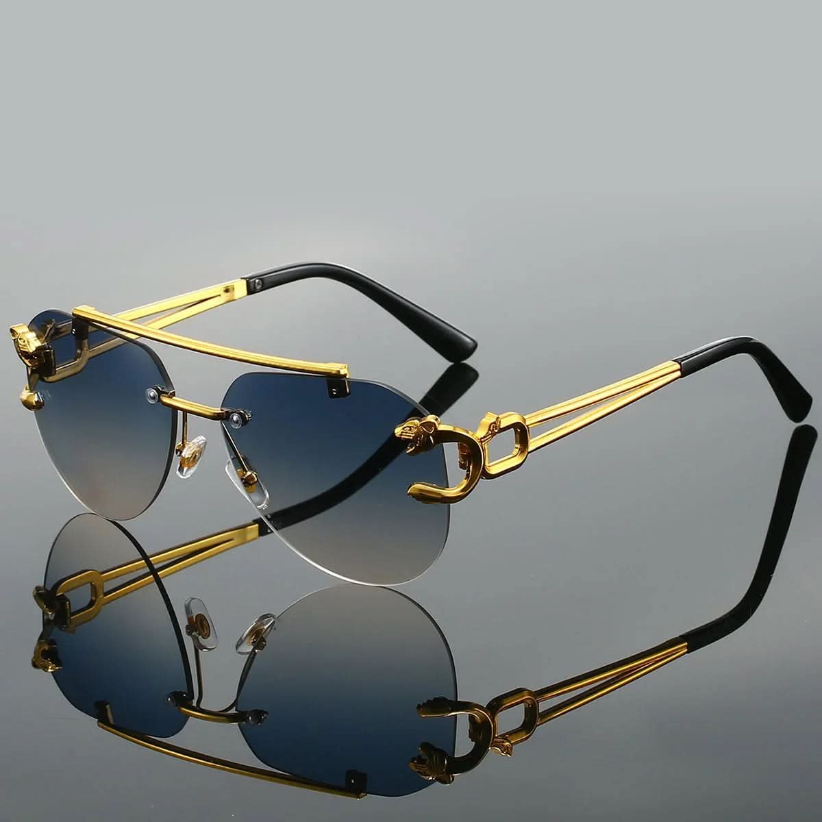 FIERO GOLD | Panther Aviator Sunglasses | UV400 Gradient
