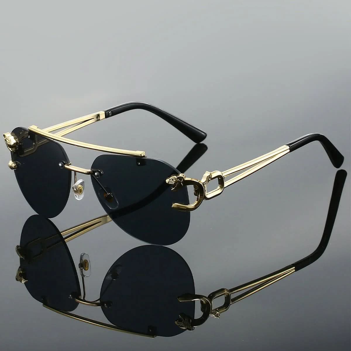 FIERO GOLD | Panther Aviator Sunglasses | UV400 Gradient