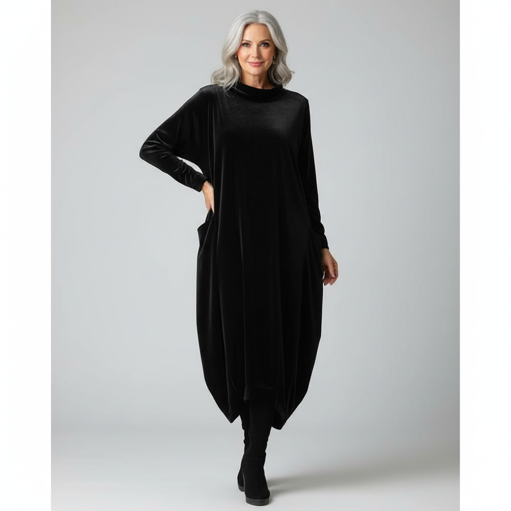 ETTA | Elegant Autumn Dress with Pockets
