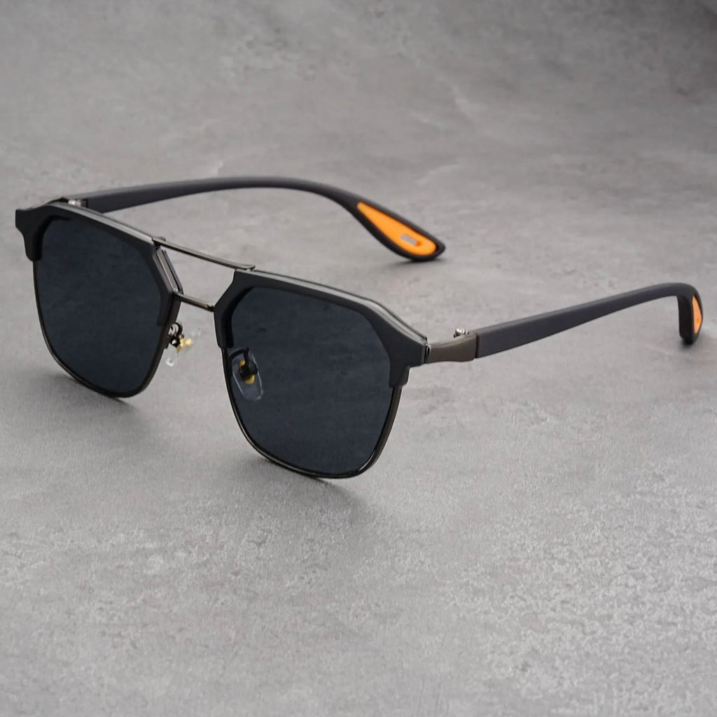 RIFT HEX V2 | Hexagonal Metal-Acetate Sunglasses | UV400