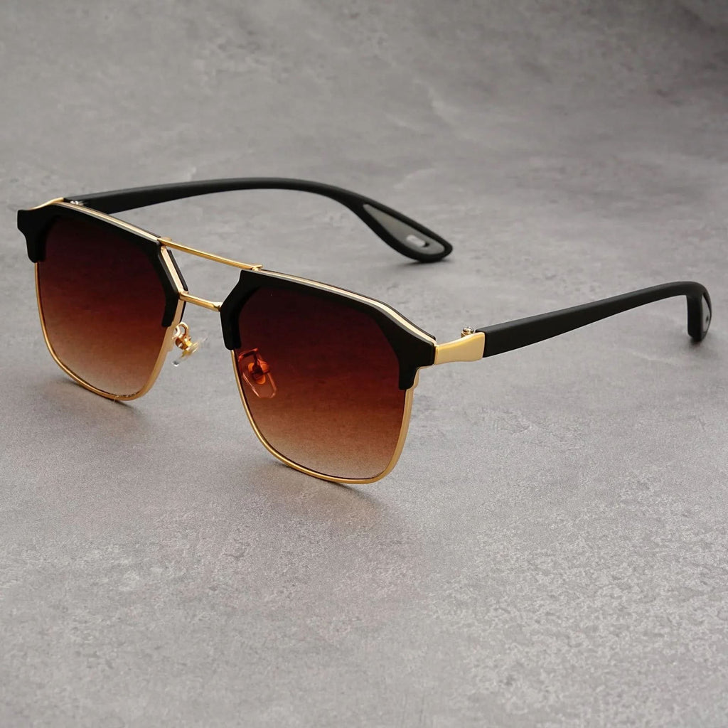 RIFT HEX V2 | Hexagonal Metal-Acetate Sunglasses | UV400