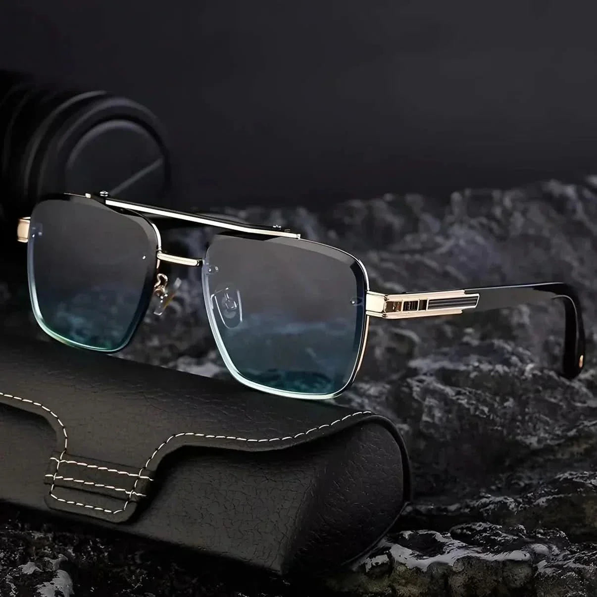 STRATUS ICE | Aluminium Iced Square Sunglasses | UV400